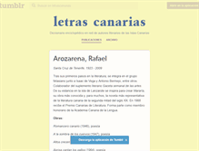 Tablet Screenshot of letrascanarias.org